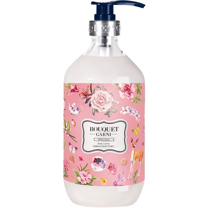 부케가르니 바디로션 화이트머스크, 1000ml, 1개 대표 이미지 - 부케가르니 추천