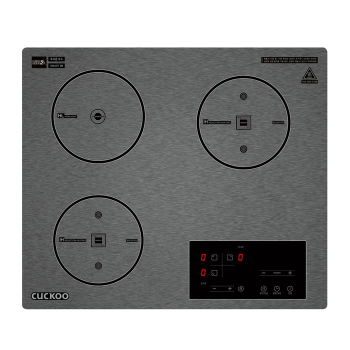 쿠쿠 하이브리드 빌트인 전기레인지 3구, CIHR-F301FB, 자가설치 대표 이미지 - 빌트인 전기레인지 추천