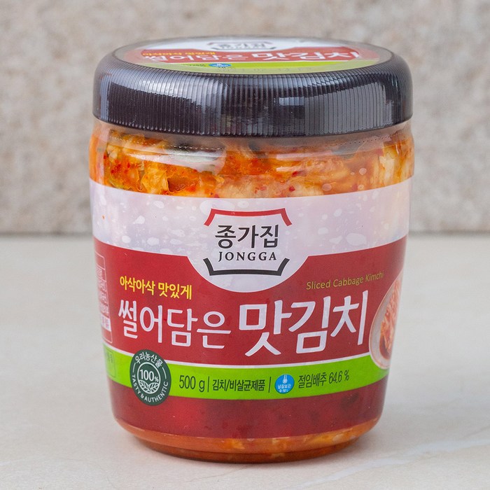 종가집 썰어담은 맛김치 PET, 500g, 1개 대표 이미지 - 종가집 김치 추천