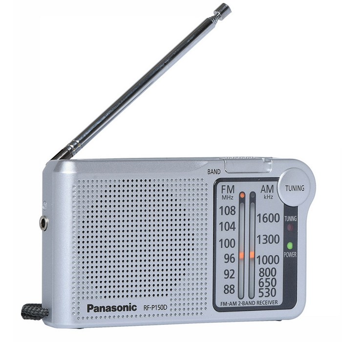 파나소닉 AM FM 건전지식 휴대용 라디오 RF-P150D, 혼합 색상 대표 이미지 - 라디오 추천