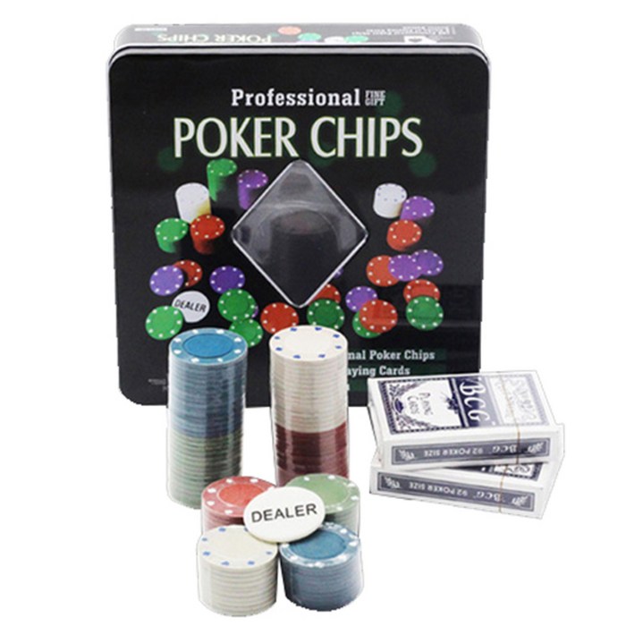 누림글로벌 POKER CHIPS 100p 세트 2, 혼합 색상 대표 이미지 - 카지노칩 세트 추천