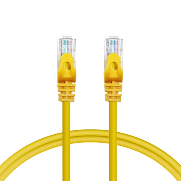 AVIVE 고급형 UTP 10m CAT6 랜선 케이블, YELLOW, 1개 대표 이미지 - 인터넷 랜선 케이블 추천