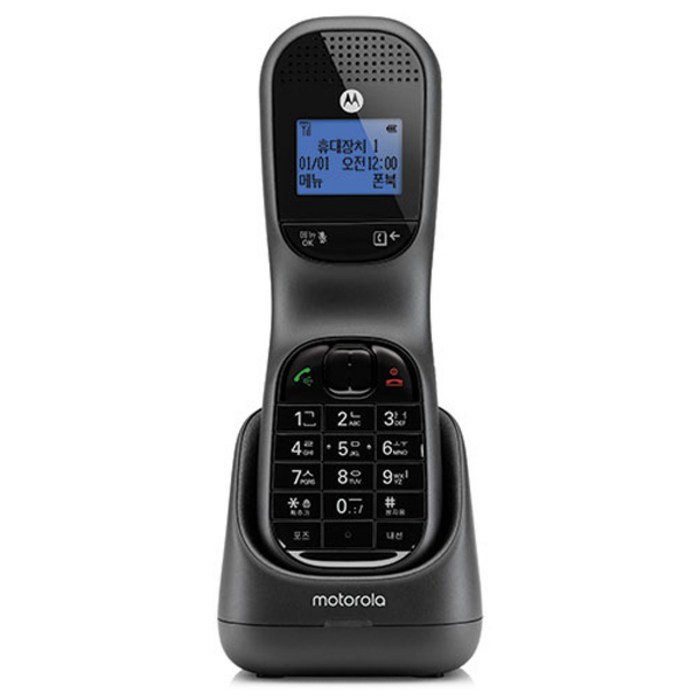 모토로라 디지털 무선 전화기 블랙, TD1001A 대표 이미지 - 무선전화기 추천