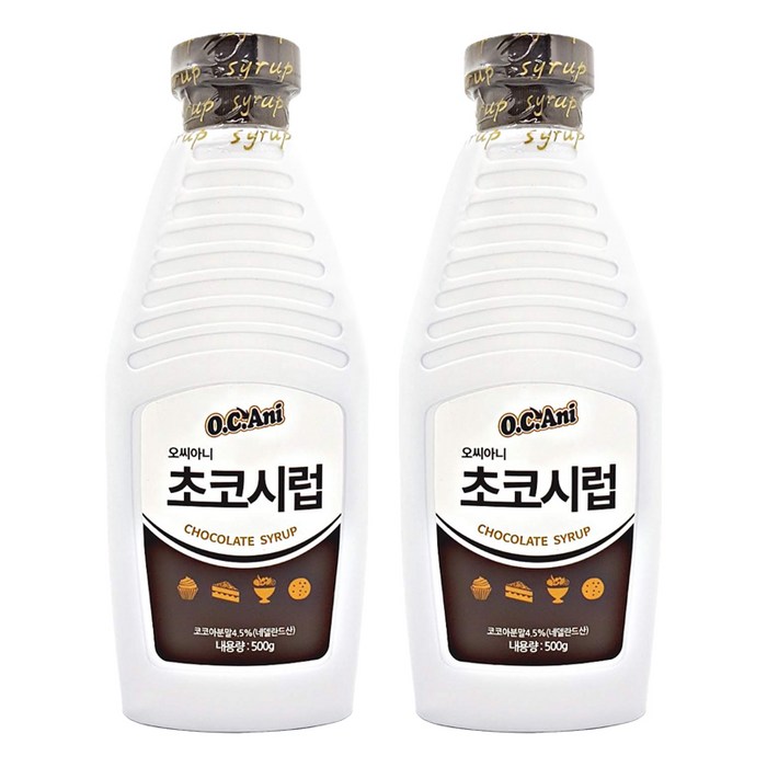 오씨아니 빙수용 초코시럽, 500g, 2개입 대표 이미지 - 초코시럽 추천