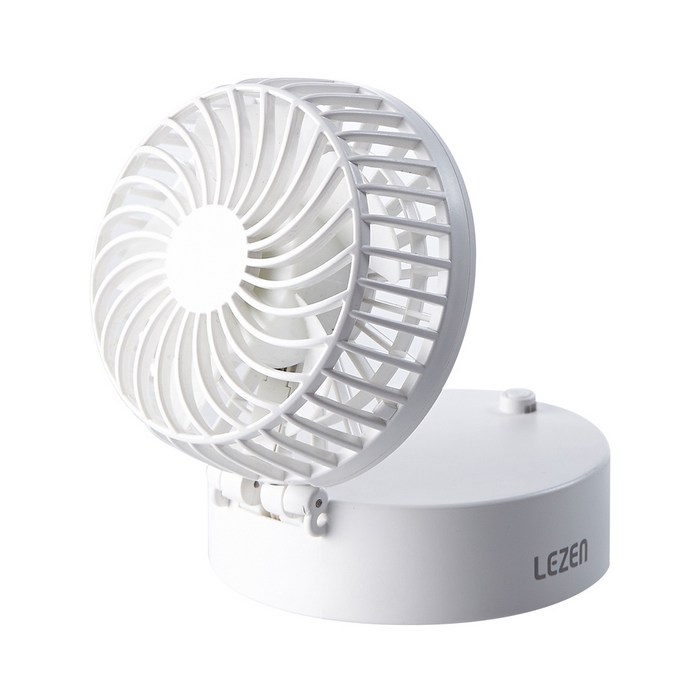 르젠 핸즈프리 미러팬 휴대용 선풍기, LZMF-ST2600, 올 화이트 대표 이미지 - 르젠 선풍기 추천
