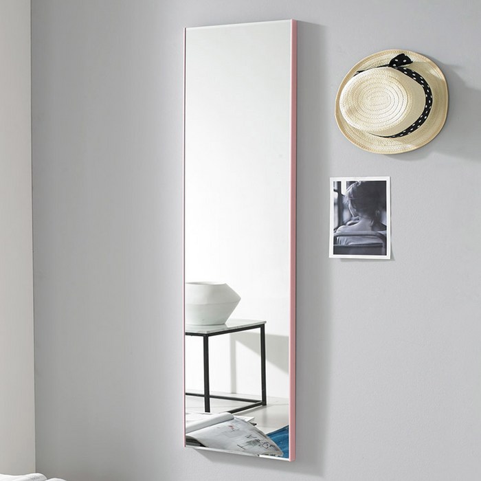 미소아이 더프레임벽걸이전신거울 300 × 1210 mm, 핑크 대표 이미지 - 벽걸이 전신거울 추천