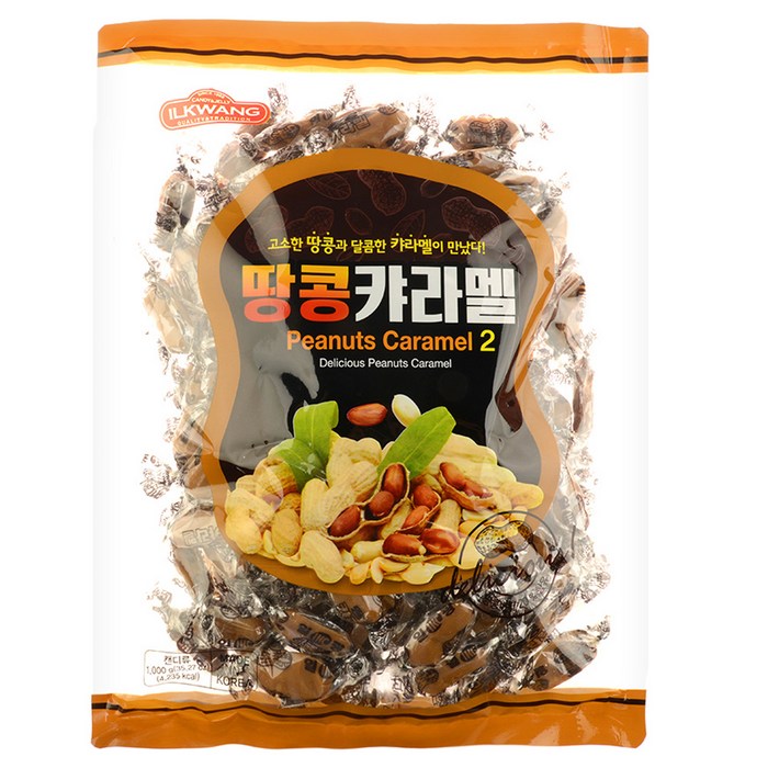 일광제과 땅콩캬라멜2, 1kg, 1개 대표 이미지 - 땅콩엿 추천