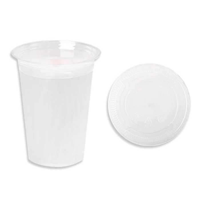 더빈썸 무인쇄 아이스컵 410ml + 평형뚜껑, 1개, 200세트 대표 이미지 - 아이스컵 추천