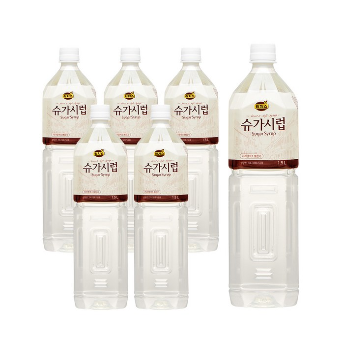 리치스 슈가시럽, 1.5L, 6개입 대표 이미지 - 커피 시럽 추천