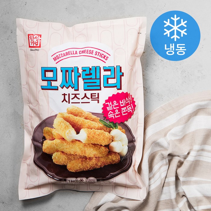 한성기업 모짜렐라 치즈스틱 (냉동), 1kg, 1개 대표 이미지 - 냉동 치즈스틱 추천