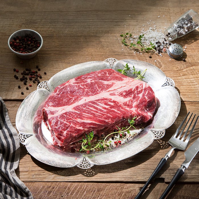 미트엔조이 미국산 프라임 등심 스테이크 (냉장), 500g, 1개 대표 이미지 - 송아지 고기 추천