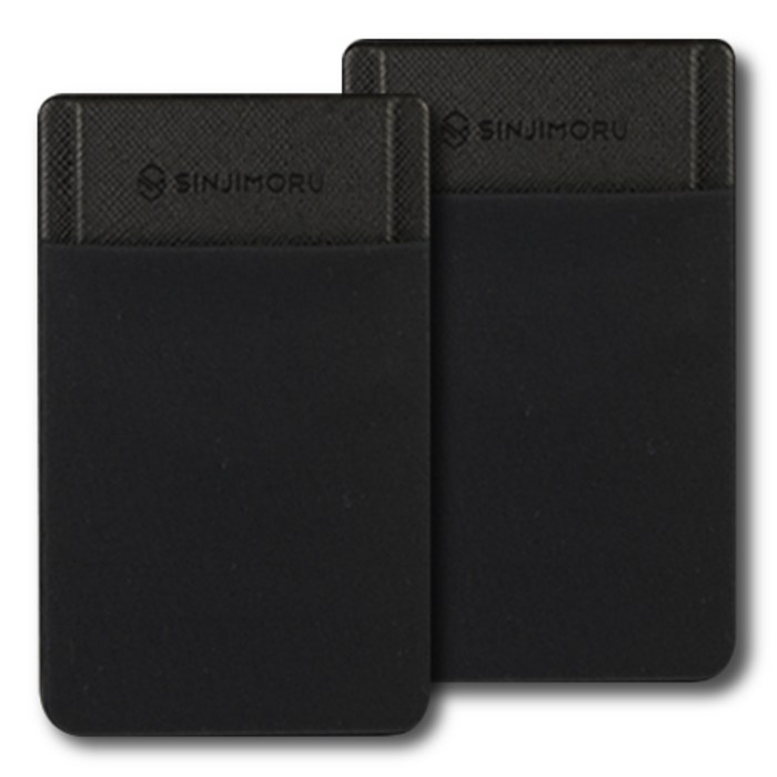 신지모루 파우치 플랩 핸드폰 카드케이스, 블랙, 2개 대표 이미지 - 카드 케이스 추천