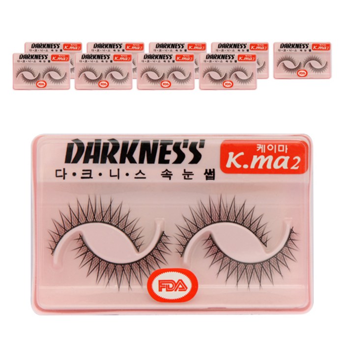 다크니스 속눈썹, 10개, Kma2 대표 이미지 - 속눈썹 추천