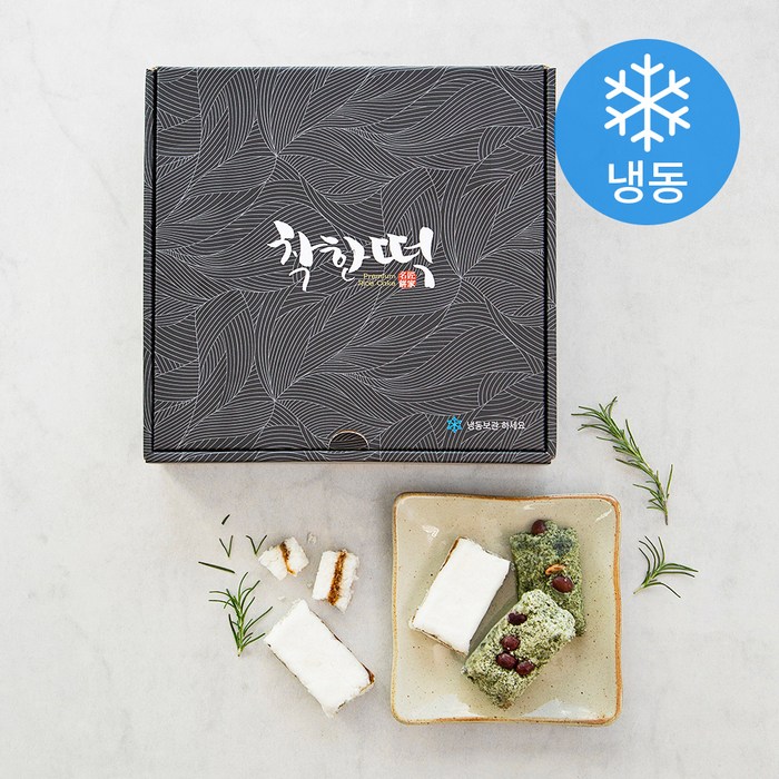 착한떡 꿀백설기 45g x 15개 + 쑥설기 45g x 15개 (냉동), 1세트 대표 이미지 - 백설기 추천