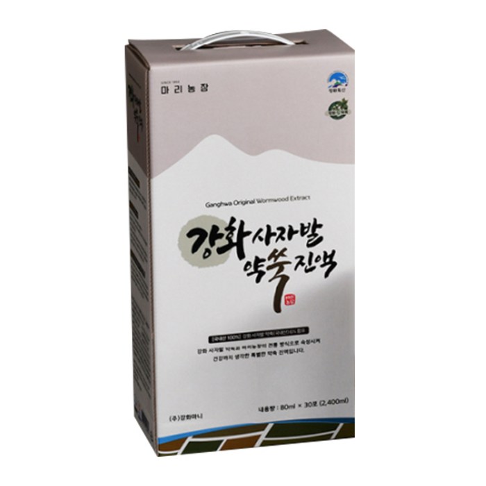 마리농장 강화 사자발 약쑥 진액 건강즙, 80ml, 30개 대표 이미지 - 건강즙 진액 추천