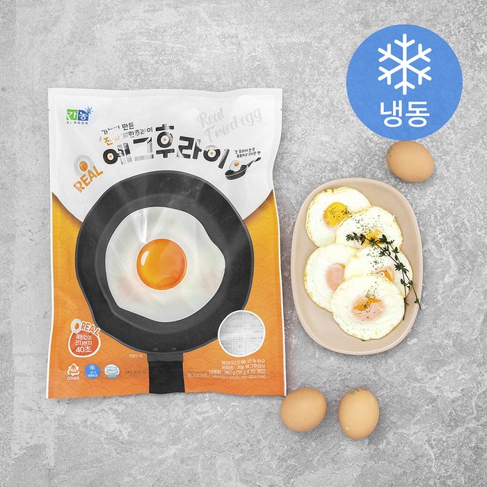 가농 리얼 에그후라이 (냉동), 36g, 10개 대표 이미지 - 샌드위치 햄 맛있는거 추천