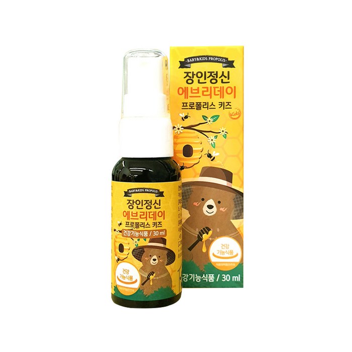 장인정신에브리데이 프로폴리스 키즈 영양제, 30ml, 1개 대표 이미지 - 항균 스프레이 추천