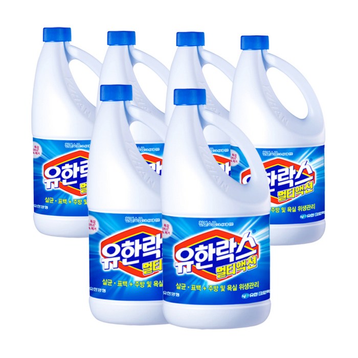 유한락스 멀티액션 레귤러 락스, 6개, 1.8L 대표 이미지 - 유한락스 추천