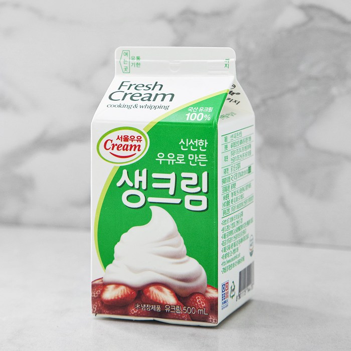 서울우유 생크림, 500ml, 1팩 대표 이미지 - 서울 분양 추천