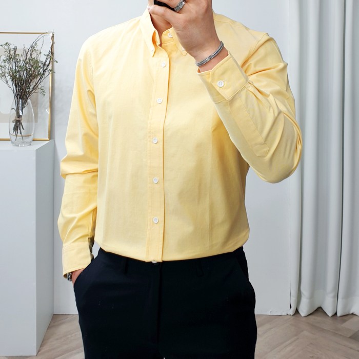 더클래식 남성용 솔리드 버튼다운 옥스포드 카라 셔츠 대표 이미지 - 남자 옥스포드 셔츠 추천