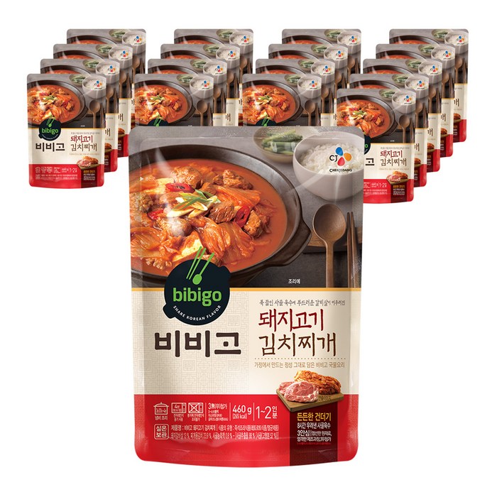 비비고 돼지고기김치찌개, 460g, 18개 대표 이미지 - 김치찌개 레시피 추천
