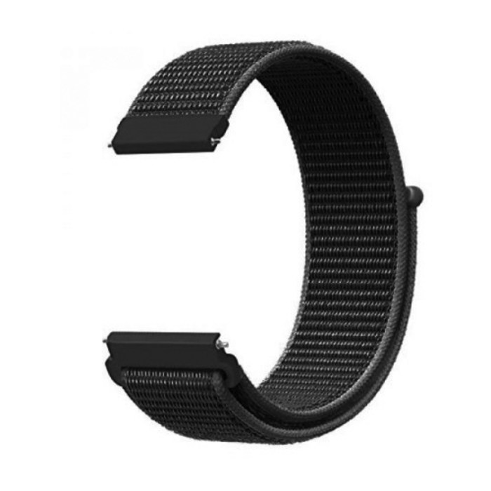 갤럭시 프론티어/기어S3/워치3 22mm 스포츠 루프밴드(45/46mm 호환 가능), 스카치블랙, 1개 대표 이미지 - 루프밴드 추천