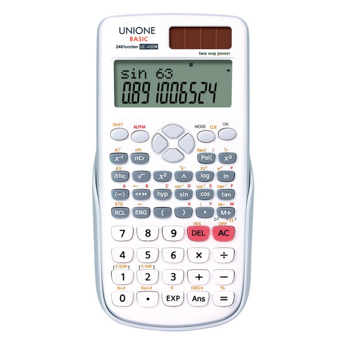유니원 공학용계산기, UC-400M, 1개 대표 이미지 - 공학용 계산기 추천