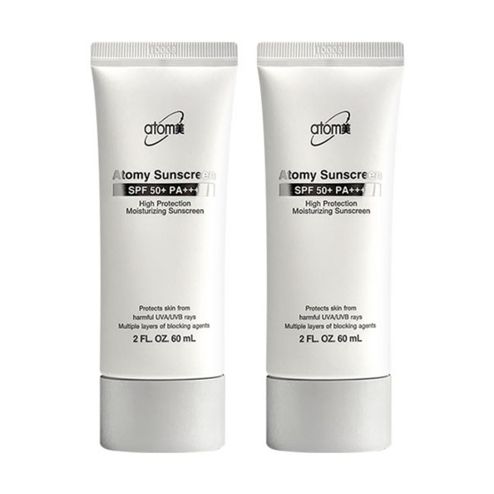 애터미 선크림 화이트 SPF50+ PA+++, 60ml, 2개 대표 이미지 - 선크림 SPF50+ 추천