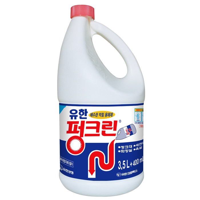 유한양행 펑크린 배수구 세정제, 3.9L, 1개 대표 이미지 - 유한락스 추천