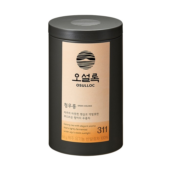 오설록 유기농 청우롱차, 50g, 1개 대표 이미지 - 오설록 차 추천