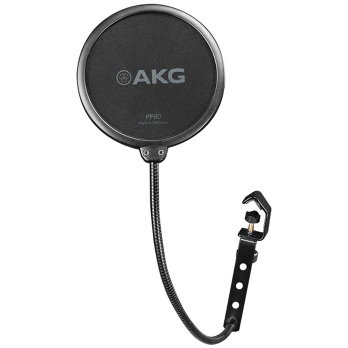 AKG 마이크 팝필터 팝스크린 윈드스크린, PF80, 혼합색상 대표 이미지 - 마이크 팝필터 추천