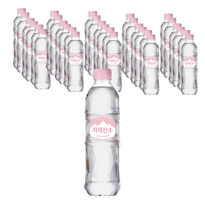 아워홈 지리산수 핑크, 500ml, 40개 대표 이미지 - 생수 로켓배송 추천