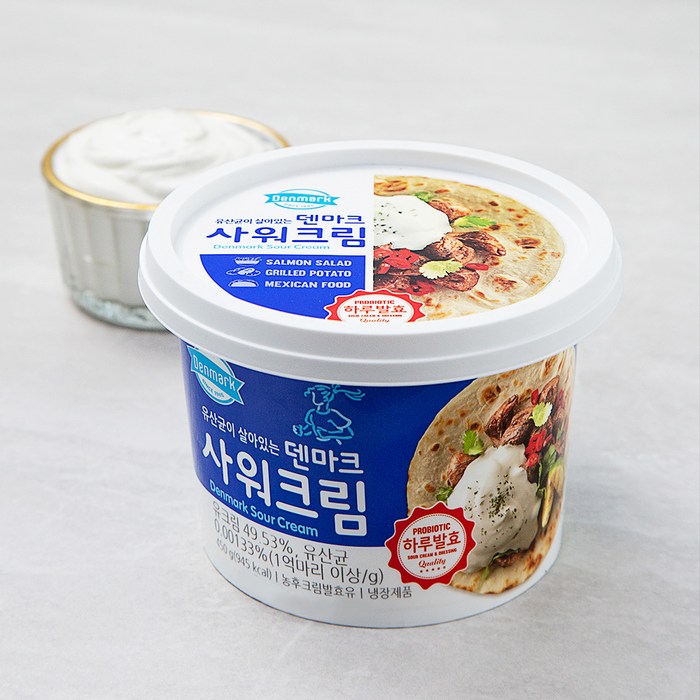 덴마크 사워크림, 450g, 1개 대표 이미지 - 멕시코 음식 추천