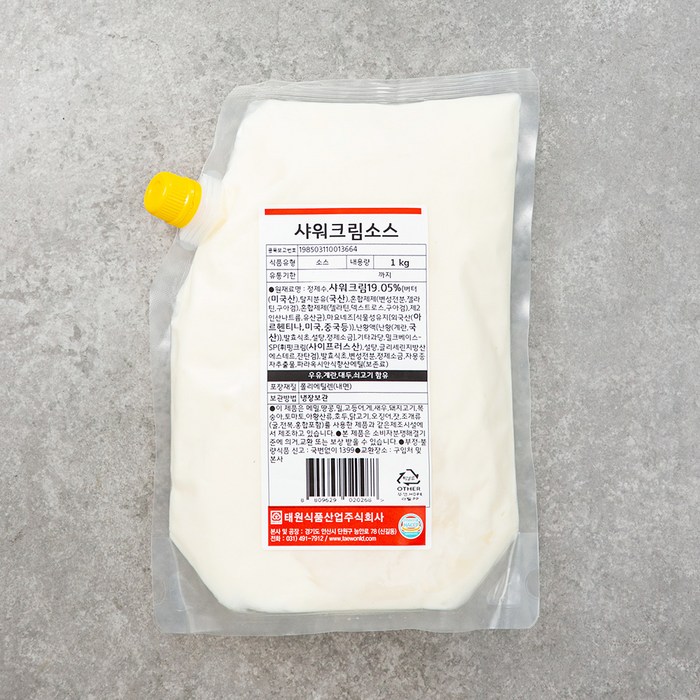 사워크림소스, 1kg, 1개 대표 이미지 - 사워크림 추천