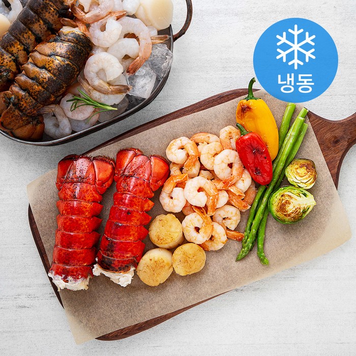 만복수산 스테이크용 해산물 세트 (냉동), 600g, 1세트 대표 이미지 - 랍스터 추천