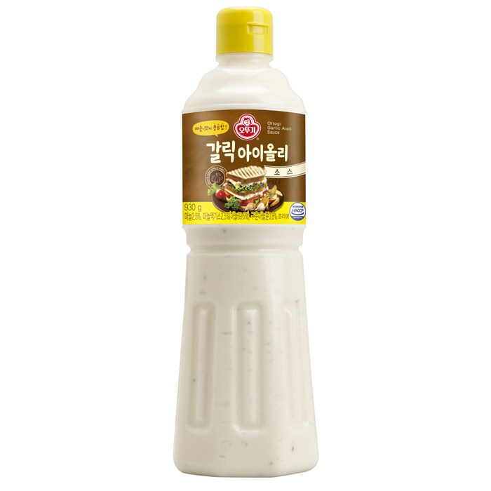 오뚜기 갈릭 아이올리 소스, 930g, 1개 대표 이미지 - 소스 추천