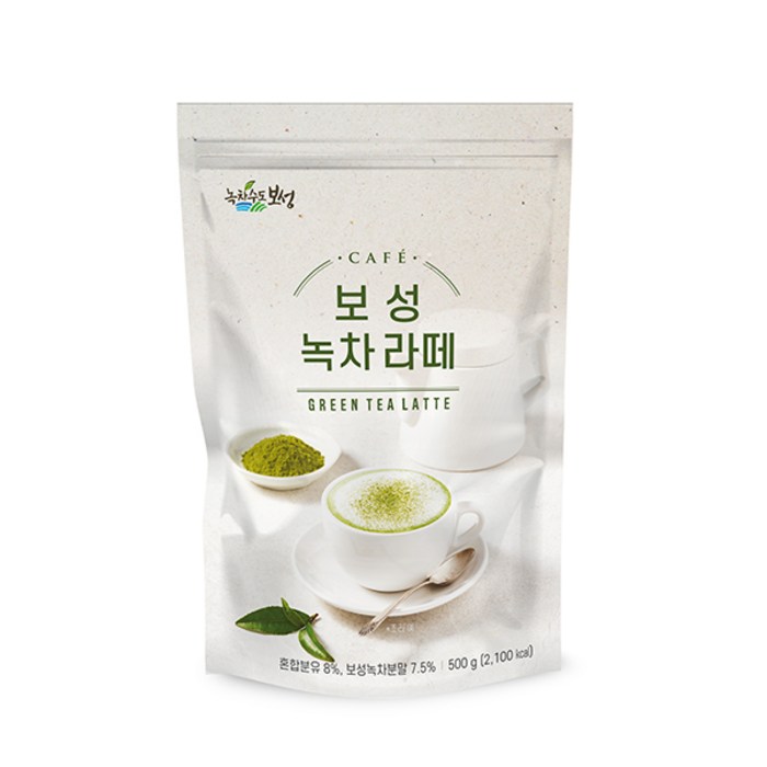 녹차수도보성 카페 녹차 라떼 분말, 500g, 1개 대표 이미지 - 녹차가루 추천