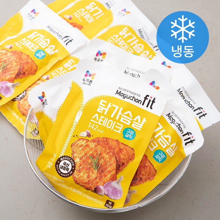 목우촌 닭가슴살 스테이크 구운갈릭 (냉동), 100g, 10개 대표 이미지 - 랭킹닭컴 추천