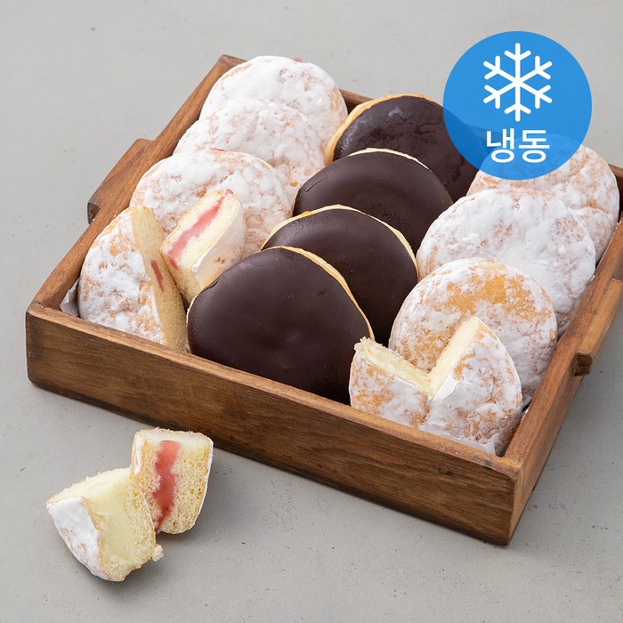 디엔비 도넛 멀티팩 A타입 12개 (냉동), 1세트 대표 이미지 - 편의점 빵 추천