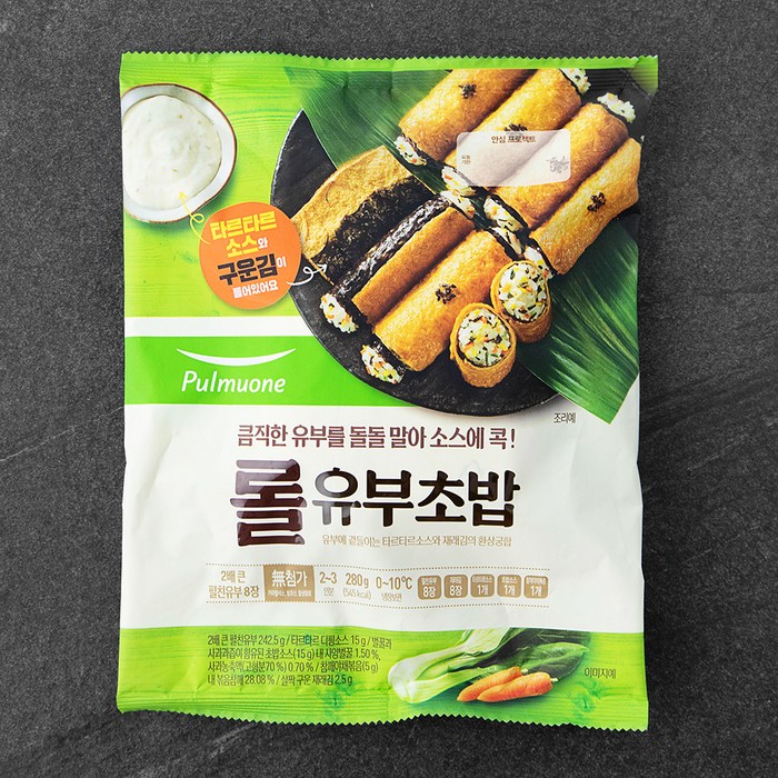 풀무원 롤유부초밥, 280g, 1개 대표 이미지 - 소풍 추천