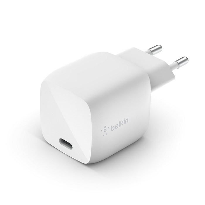 벨킨 부스트업 고속 충전기 30W USB-C PD GaN WCH001krWH, 화이트, 1개 대표 이미지