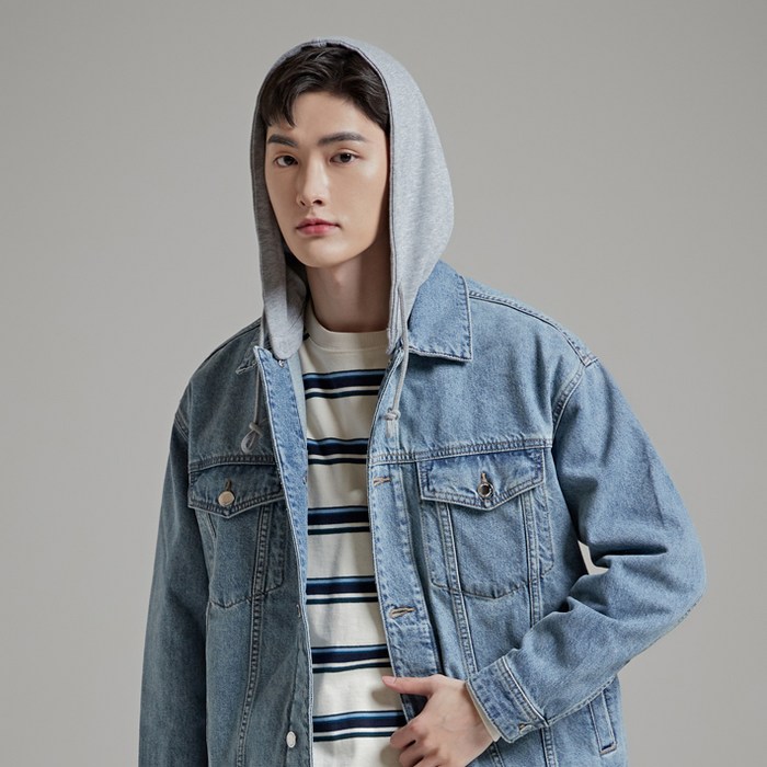 스파오 후드형 데님 자켓 대표 이미지 - 스파오 후드 추천