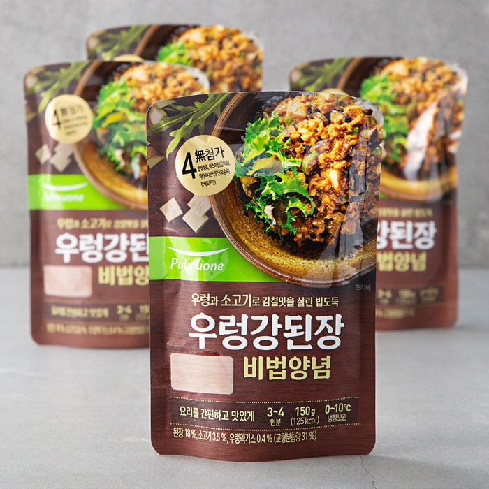 풀무원 우렁 강된장, 150g, 4입 대표 이미지 - 된장찌개 된장 추천