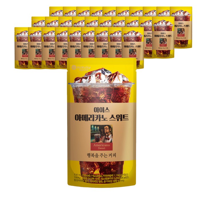 맥널티커피 아이스 아메리카노 스위트, 30개, 230ml 대표 이미지 - 아이스 아메리카노 추천