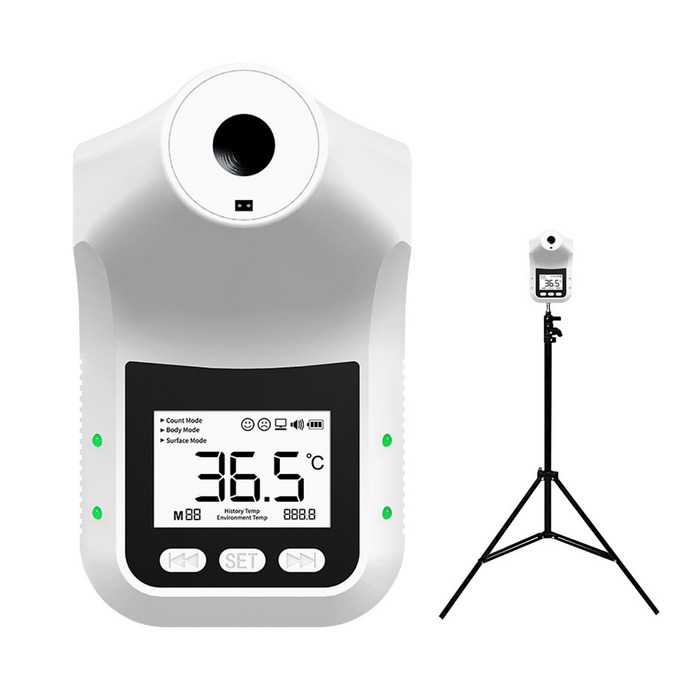 모핏코리아 비접촉식 적외선 온도계 MFK365 + 삼각대 (한국어 지원), 1세트 대표 이미지 - 비접촉식 체온계 추천