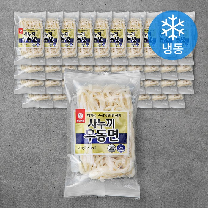 천일식품 사누끼 우동면 (냉동), 230g, 40개 대표 이미지 - 우동 추천