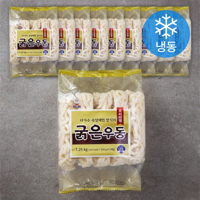 천일냉동 프리미엄 굵은우동 (냉동), 1.25kg, 8개 대표 이미지 - 사누끼 우동 추천