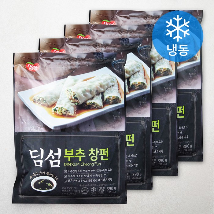 동원 딤섬 부추 창펀 (냉동), 390g, 4개 대표 이미지 - 딤섬 추천