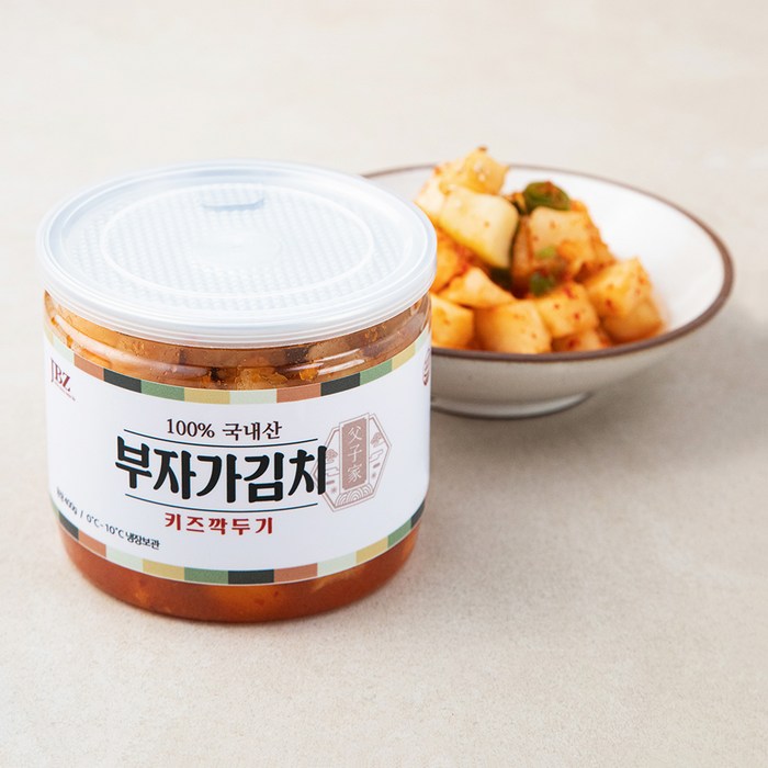 부자가김치 키즈 깍두기, 400g, 1개 대표 이미지 - 깍두기 추천