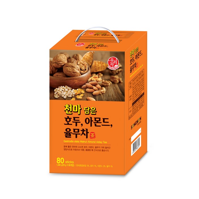 우리차 천마 담은 호두 아몬드 율무차 80p, 1440g, 1개 대표 이미지 - 율무차 추천